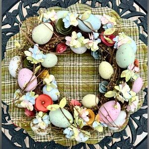 🌷Spring Pastel Egg & Flower Wreath 💐